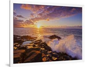 Portugal, Madeira, Sao Jorge, Sunset viewed from the Ponta de Sao Jorge-Karol Kozlowski-Framed Photographic Print