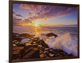 Portugal, Madeira, Sao Jorge, Sunset viewed from the Ponta de Sao Jorge-Karol Kozlowski-Framed Photographic Print