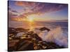 Portugal, Madeira, Sao Jorge, Sunset viewed from the Ponta de Sao Jorge-Karol Kozlowski-Stretched Canvas