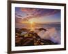 Portugal, Madeira, Sao Jorge, Sunset viewed from the Ponta de Sao Jorge-Karol Kozlowski-Framed Photographic Print