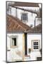 Portugal, Obidos. Ancient, red, terra cotta tiled roof tops, lines.-Emily Wilson-Mounted Photographic Print