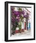 Portugal, Obidos. Beautiful bougainvillea blooming in the town of Obidos, Portugal.-Julie Eggers-Framed Photographic Print