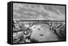 Portugal, Oporto Bridge-DL Fernandez-Framed Stretched Canvas