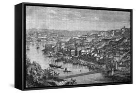 Portugal, Oporto C1850-H Catenacci-Framed Stretched Canvas