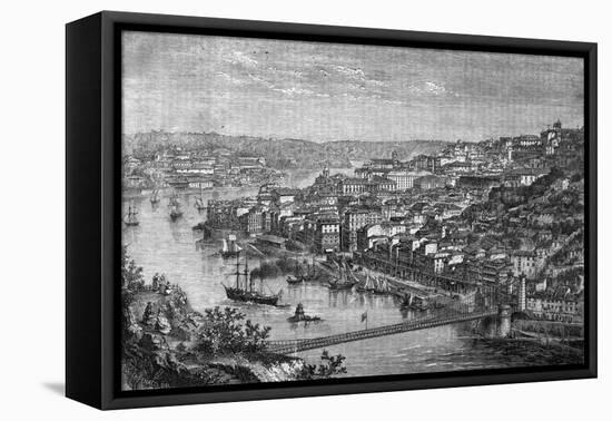 Portugal, Oporto C1850-H Catenacci-Framed Stretched Canvas