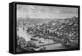 Portugal, Oporto C1850-H Catenacci-Framed Stretched Canvas