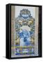 Portugal, Pinhao, Azulejo Mural, Train Station-Jim Engelbrecht-Framed Stretched Canvas