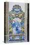 Portugal, Pinhao, Azulejo Mural, Train Station-Jim Engelbrecht-Stretched Canvas