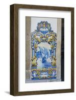 Portugal, Pinhao, Azulejo Mural, Train Station-Jim Engelbrecht-Framed Photographic Print