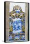 Portugal, Pinhao, Azulejo Mural, Train Station-Jim Engelbrecht-Framed Stretched Canvas