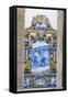 Portugal, Pinhao, Azulejo Mural, Train Station-Jim Engelbrecht-Framed Stretched Canvas