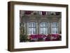 Portugal, Ponte De Lima, Old Town, House Facade, Balconies, Balcony Flowers-Chris Seba-Framed Photographic Print