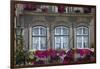 Portugal, Ponte De Lima, Old Town, House Facade, Balconies, Balcony Flowers-Chris Seba-Framed Photographic Print