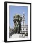 Portugal, Porto, Avenida dos Aliados, The Boys- Abundance Statue-Samuel Magal-Framed Photographic Print