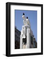 Portugal, Porto, Avenida dos Aliados, The Naked Girl- Youth Statue-Samuel Magal-Framed Photographic Print