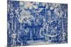 Portugal, Porto, Capela Das Almas, Azulejo, Detail, Saint Francis in front of Pope Honorious III-Samuel Magal-Mounted Photographic Print