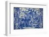 Portugal, Porto, Capela Das Almas, Azulejo, Detail, Saint Francis in front of Pope Honorious III-Samuel Magal-Framed Photographic Print