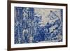 Portugal, Porto, Capela Das Almas, Azulejo, Detail, St. Francis receives the Stigmata-Samuel Magal-Framed Photographic Print