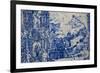 Portugal, Porto, Capela Das Almas, Azulejo, Detail, St. Francis receives the Stigmata-Samuel Magal-Framed Photographic Print