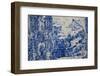 Portugal, Porto, Capela Das Almas, Azulejo, Detail, St. Francis receives the Stigmata-Samuel Magal-Framed Photographic Print
