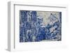 Portugal, Porto, Capela Das Almas, Azulejo, Detail, St. Francis receives the Stigmata-Samuel Magal-Framed Photographic Print