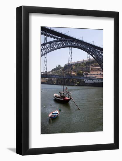 Portugal, Porto, Dom Luis Bridge across the Douro River-Samuel Magal-Framed Photographic Print