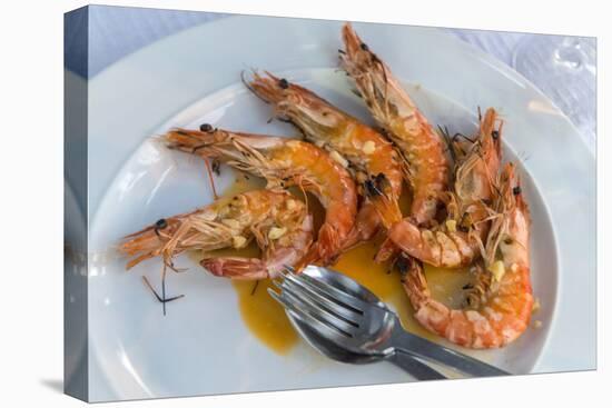 Portugal, Porto, Shrimp with Garlic and Butter-Jim Engelbrecht-Stretched Canvas