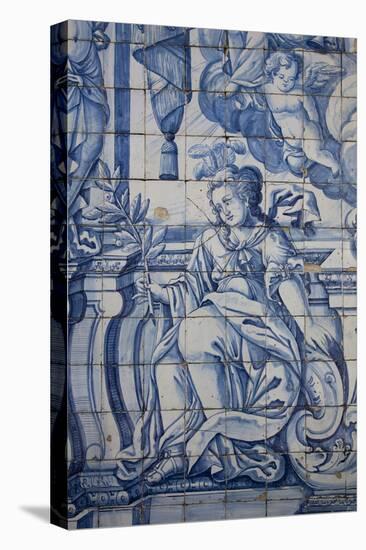 Portugal, Porto, The Church of Saint IIdefonso, Ceramic Tiles (Azulejo)-Samuel Magal-Stretched Canvas