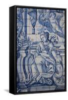 Portugal, Porto, The Church of Saint IIdefonso, Ceramic Tiles (Azulejo)-Samuel Magal-Framed Stretched Canvas