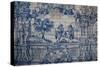 Portugal, Porto, The Church of Saint IIdefonso, Ceramic Tiles (Azulejo)-Samuel Magal-Stretched Canvas