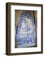 Portugal, Porto, The Church of Saint IIdefonso, Ceramic Tiles (Azulejo)-Samuel Magal-Framed Photographic Print