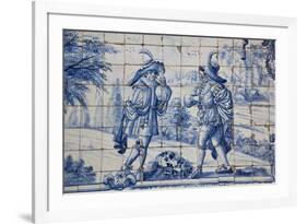 Portugal, Porto, The Church of Saint IIdefonso, Ceramic Tiles (Azulejo)-Samuel Magal-Framed Photographic Print