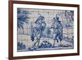 Portugal, Porto, The Church of Saint IIdefonso, Ceramic Tiles (Azulejo)-Samuel Magal-Framed Photographic Print