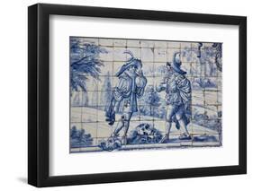 Portugal, Porto, The Church of Saint IIdefonso, Ceramic Tiles (Azulejo)-Samuel Magal-Framed Photographic Print