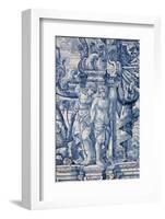 Portugal, Porto, The Church of Saint IIdefonso, Ceramic Tiles (Azulejo)-Samuel Magal-Framed Photographic Print