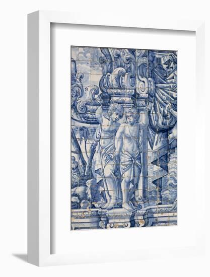 Portugal, Porto, The Church of Saint IIdefonso, Ceramic Tiles (Azulejo)-Samuel Magal-Framed Photographic Print