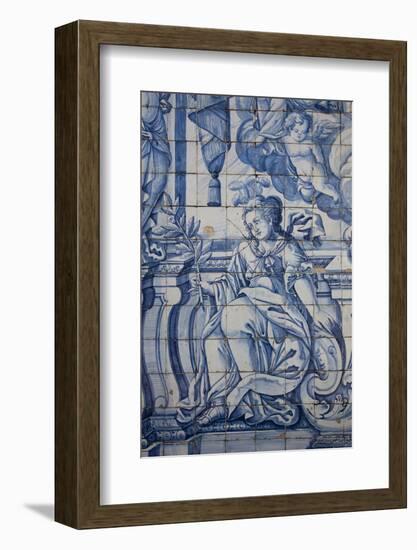 Portugal, Porto, The Church of Saint IIdefonso, Ceramic Tiles (Azulejo)-Samuel Magal-Framed Photographic Print