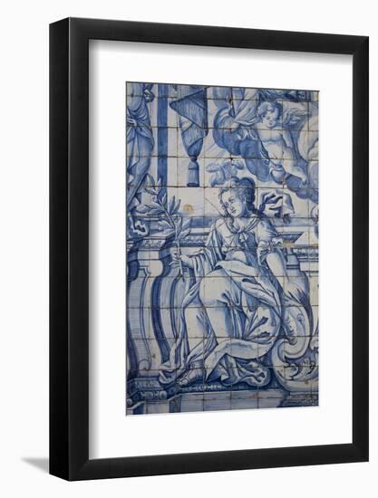 Portugal, Porto, The Church of Saint IIdefonso, Ceramic Tiles (Azulejo)-Samuel Magal-Framed Photographic Print