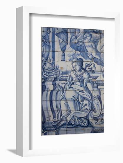 Portugal, Porto, The Church of Saint IIdefonso, Ceramic Tiles (Azulejo)-Samuel Magal-Framed Photographic Print