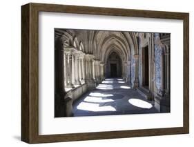 Portugal, Porto, The Church of Saint IIdefonso, Fan Vaulted Cloister with Ceramic Tiles (Azulejo)-Samuel Magal-Framed Photographic Print