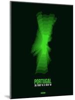Portugal Radiant Map 2-NaxArt-Mounted Art Print