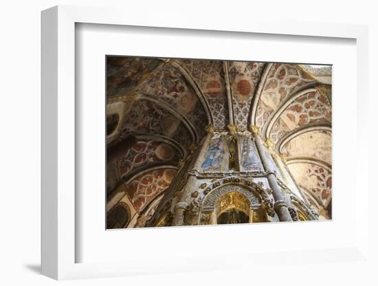 Portugal, Ribatejo Province, Tomar, Convent of the Knights of Christ, Round Church, Ribbed Ceiling-Samuel Magal-Framed Photographic Print