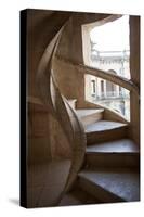 Portugal, Ribatejo Province, Tomar, Convent of the Knights of Christ, Spiral Staircase-Samuel Magal-Stretched Canvas