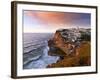 Portugal, Sintra, Azehas Do Mar, Overview of Town at Dusk-Shaun Egan-Framed Photographic Print