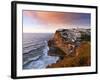 Portugal, Sintra, Azehas Do Mar, Overview of Town at Dusk-Shaun Egan-Framed Photographic Print