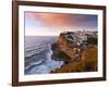 Portugal, Sintra, Azehas Do Mar, Overview of Town at Dusk-Shaun Egan-Framed Photographic Print