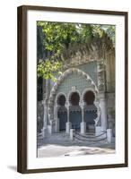 Portugal, Sintra, Natural Water Spring Surrounded by Decorative Tile-Jim Engelbrecht-Framed Photographic Print