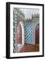 Portugal, Sintra, Sintra National Palace, Geometric Ceramic Tile Mural-Lisa S. Engelbrecht-Framed Photographic Print