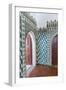 Portugal, Sintra, Sintra National Palace, Geometric Ceramic Tile Mural-Lisa S. Engelbrecht-Framed Photographic Print