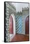 Portugal, Sintra, Sintra National Palace, Geometric Ceramic Tile Mural-Lisa S. Engelbrecht-Framed Stretched Canvas